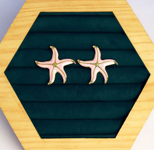 22K Gold-Plated Starfish Earrings – Premium Stainless Steel