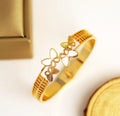 22K Gold-Plated Stainless Steel Butterfly Bracelet – Anti-Tarnish & Waterproof