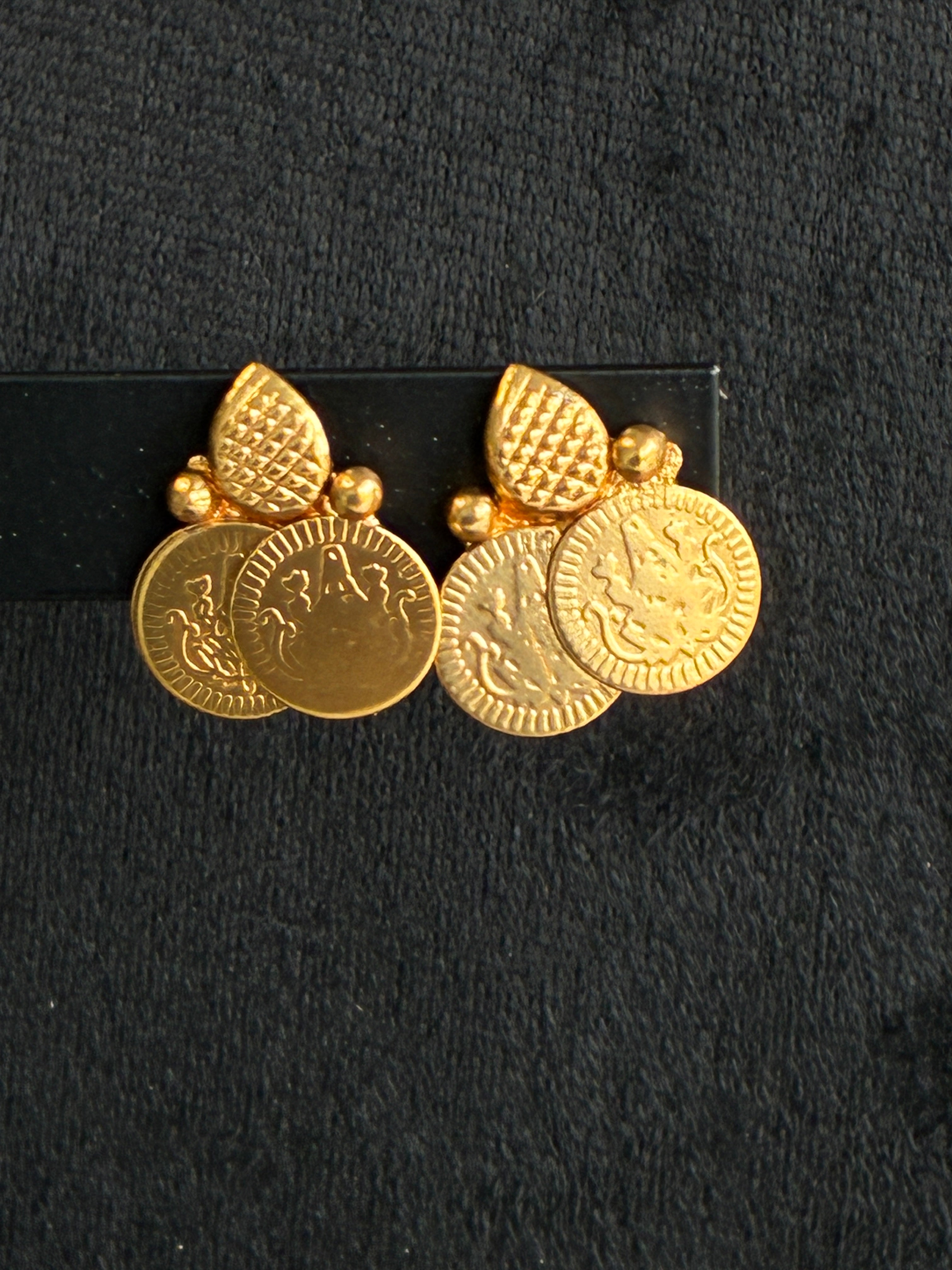 Devi Coin Choker Necklace & Earrings Set – Gold Plated Traditional Indian Jewellery