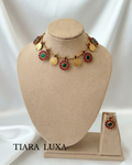 Flower line necklace