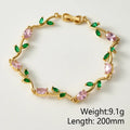 Handmade Tulips Bracelet for Women – Copper 18K Gold Plated