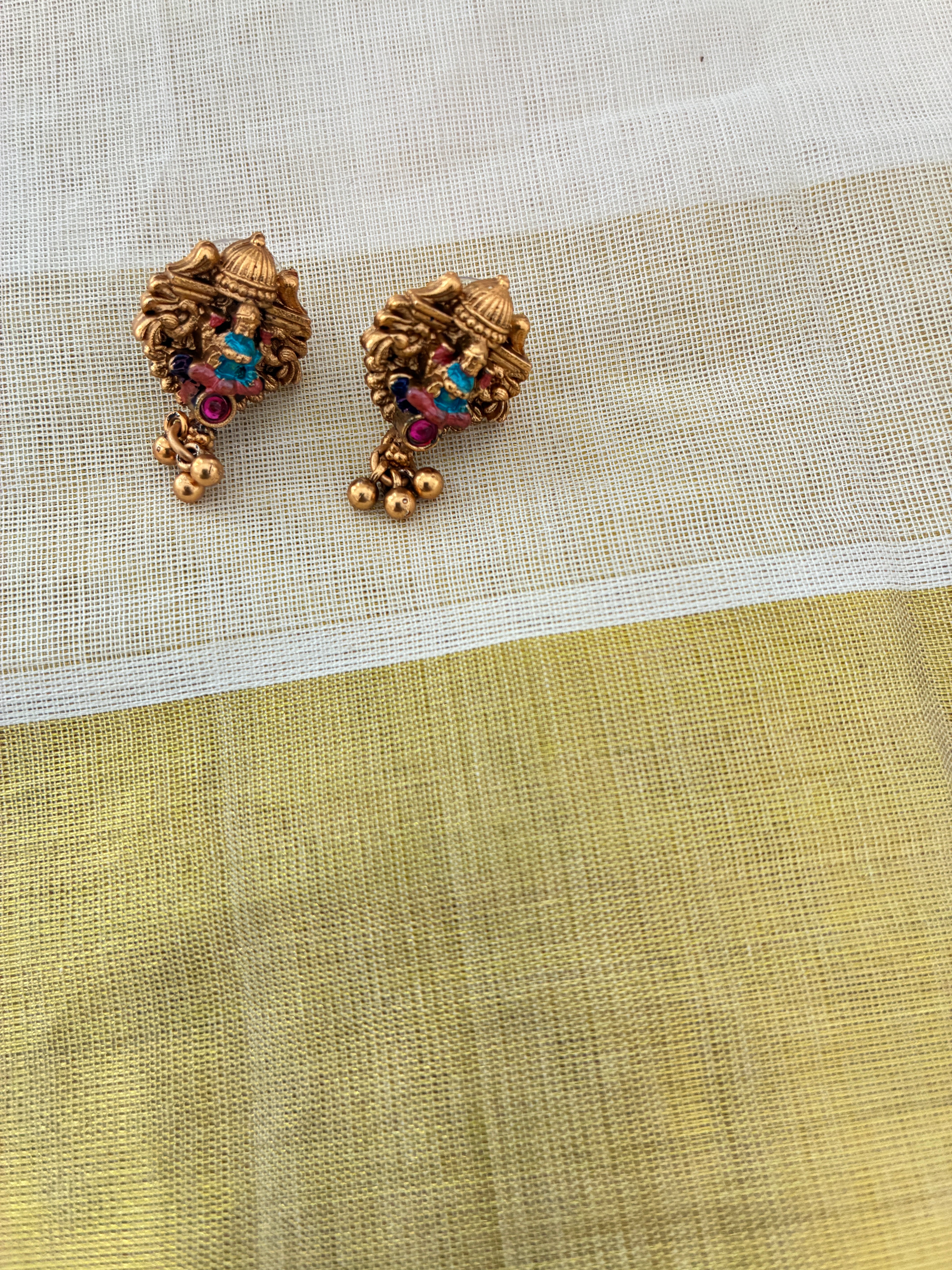 Sampatkarini Necklace and Earrings Set – Traditional Temple Jewelry