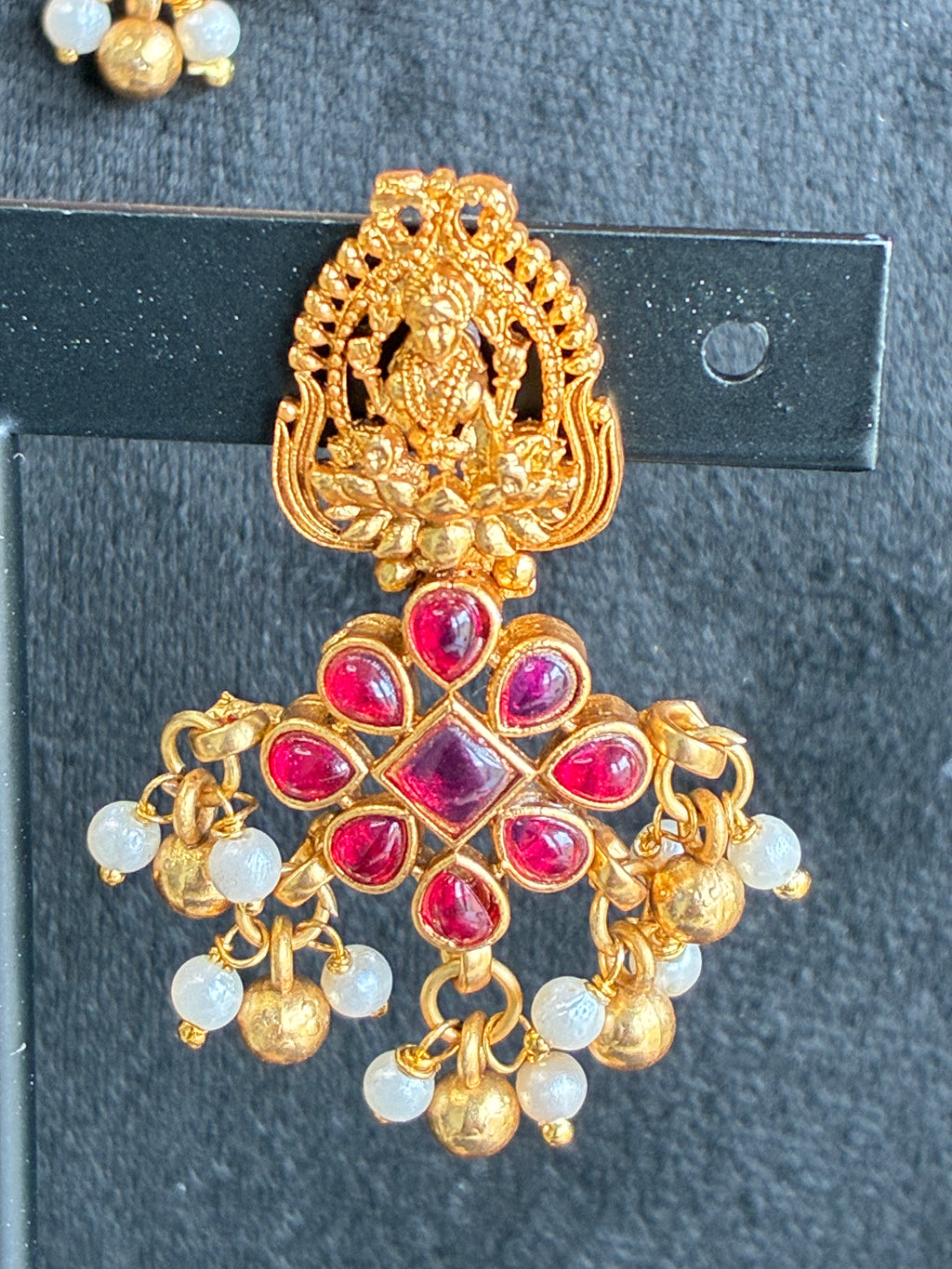Mantra Kasu Mala Necklace – Gold Plated Traditional South Indian Jewellery