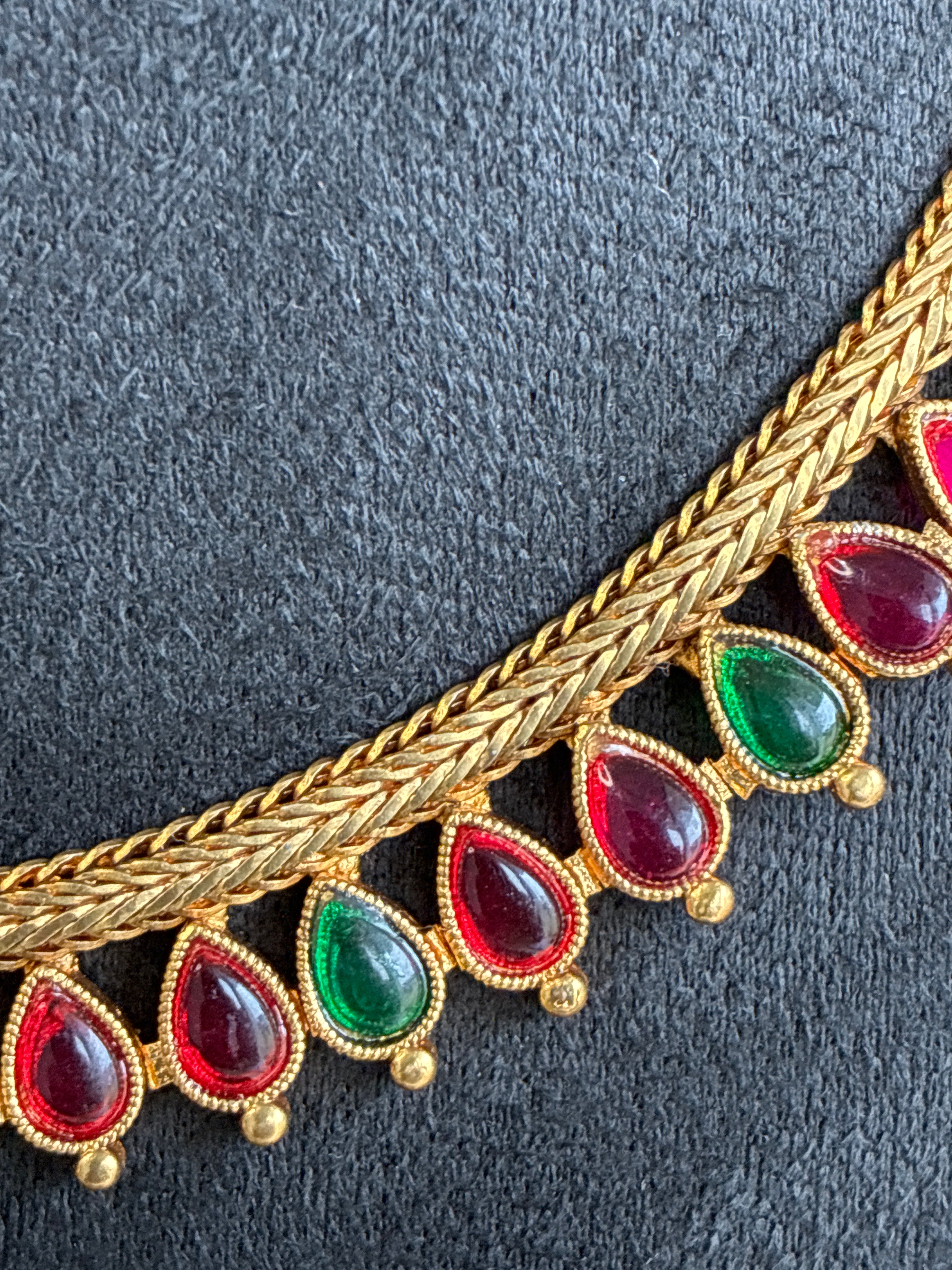 Aishwarya Necklace – Traditional Temple Style Ethnic Jewelry