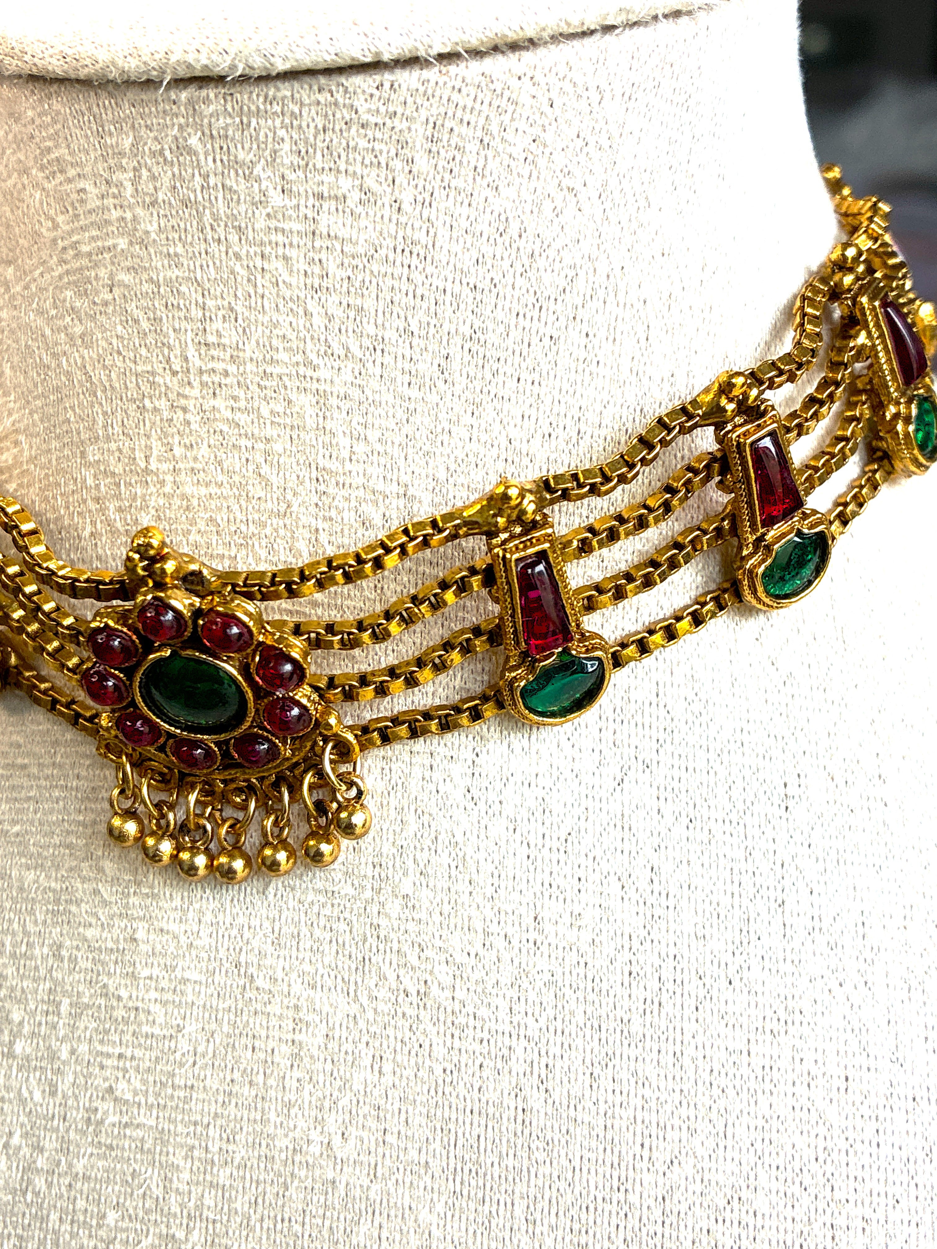 Sarita Choker Necklace – Traditional Temple Style Jewelry