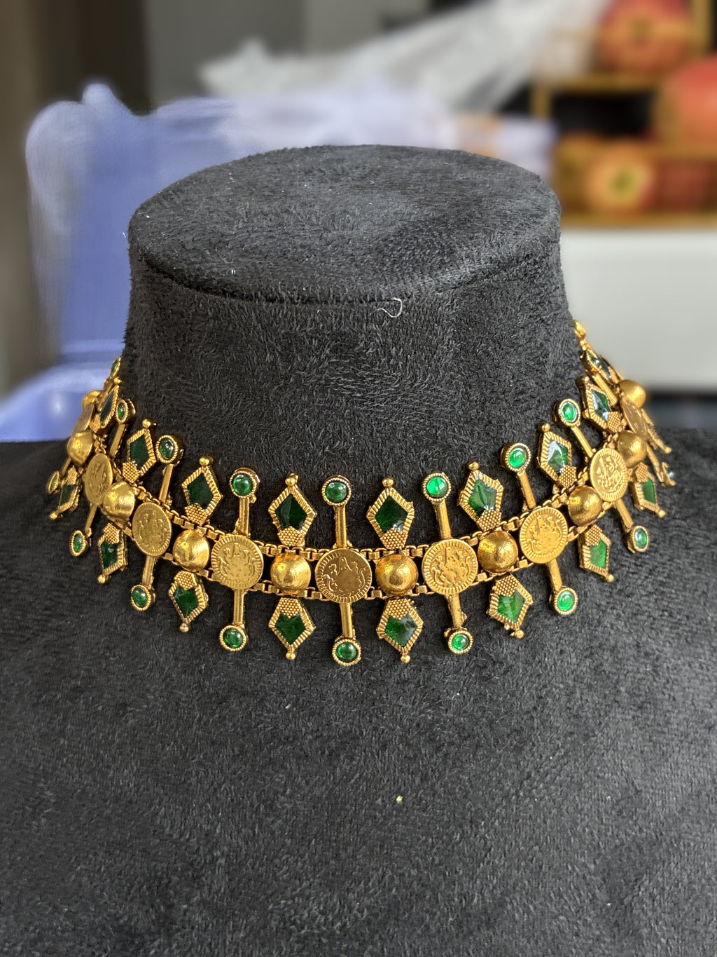 Nakshatra Choker Necklace – Traditional Temple Style Jewelry