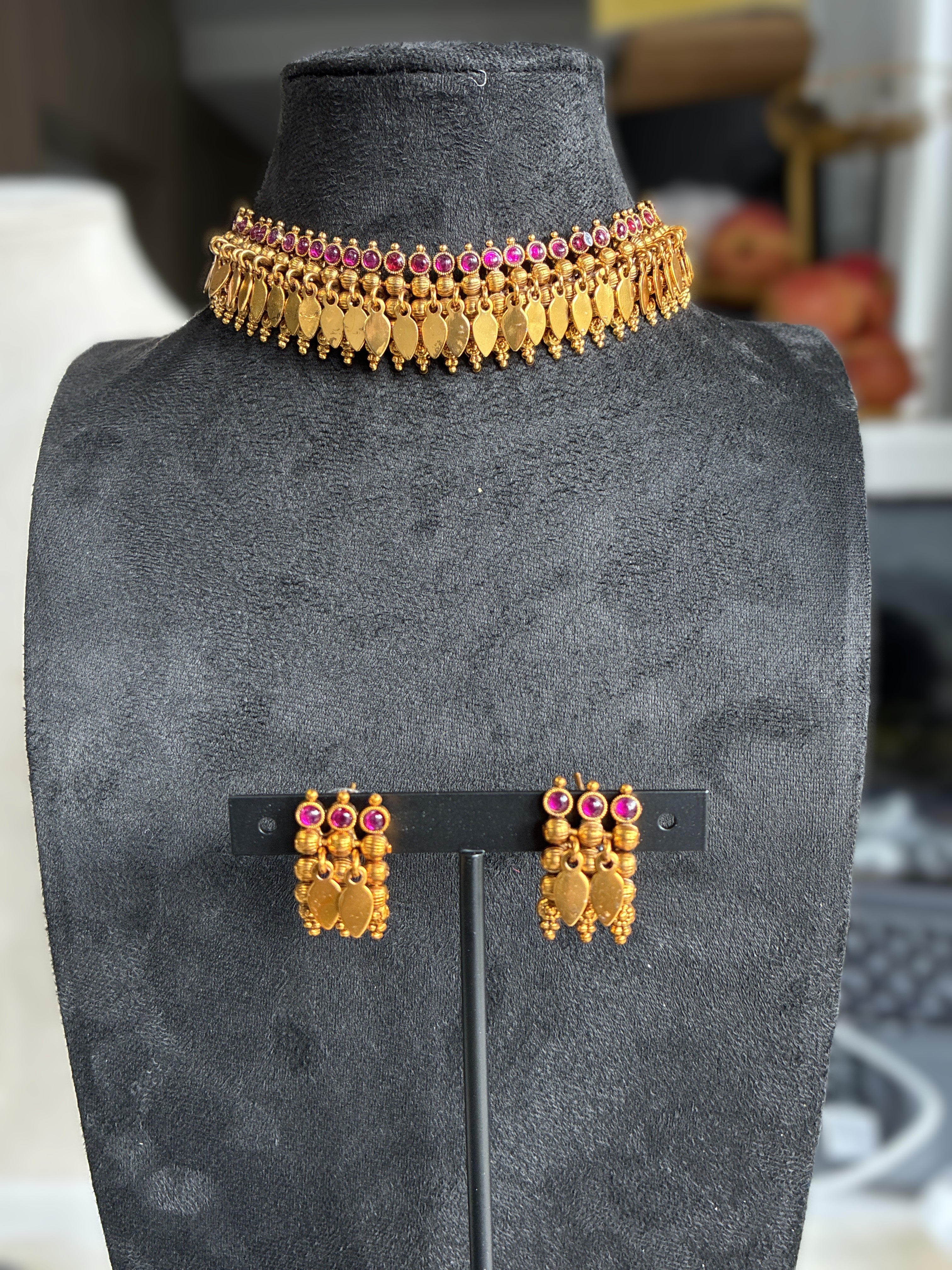 Traditional Elakathali Necklace – Kerala Heritage Temple Jewelry