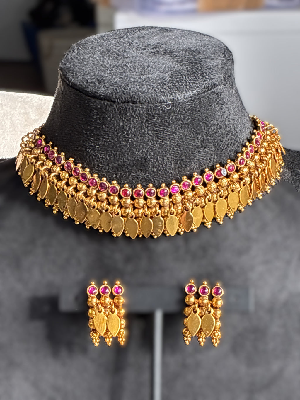 Traditional Elakathali Necklace – Kerala Heritage Temple Jewelry