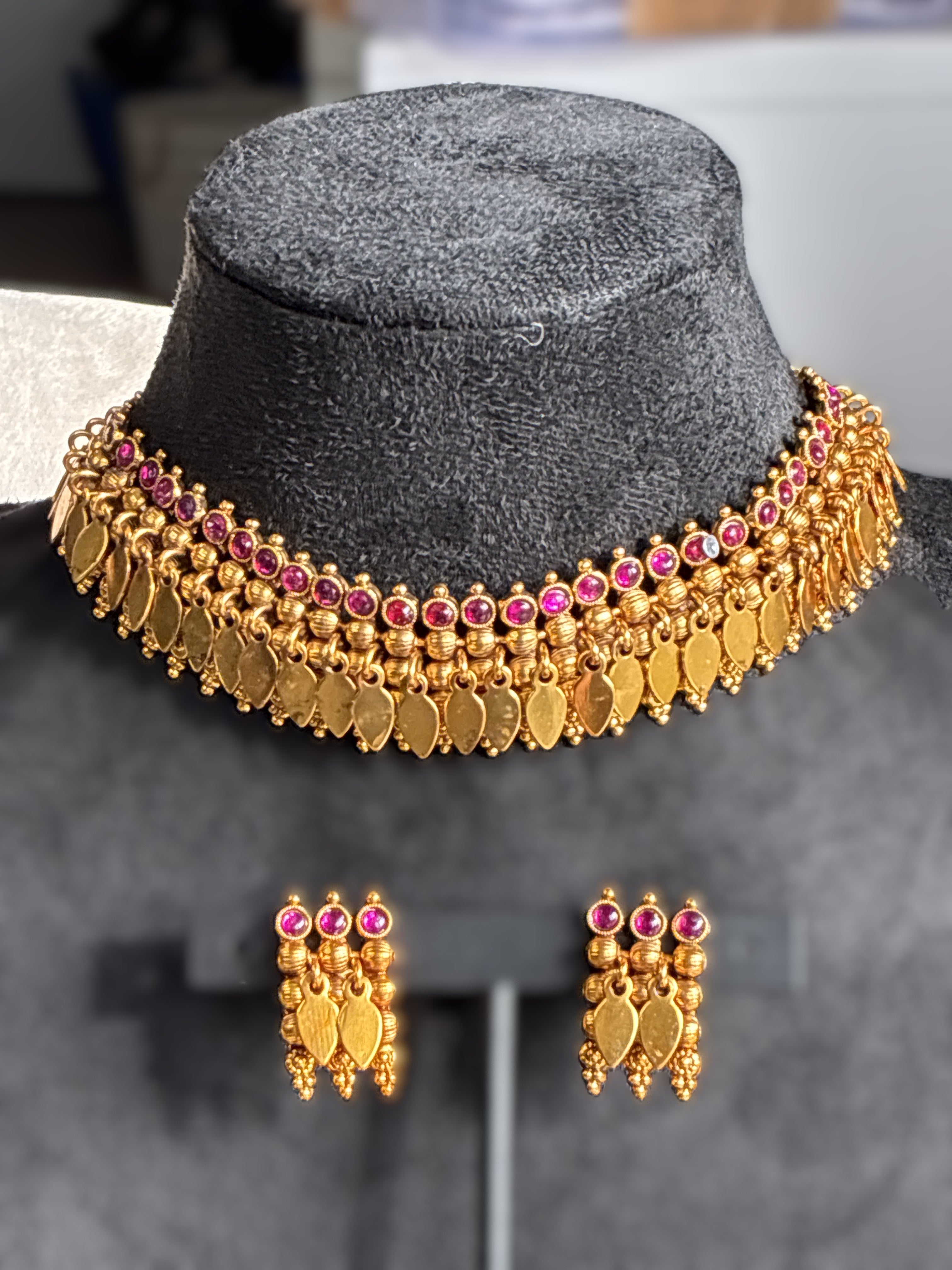 Traditional Elakathali Necklace – Kerala Heritage Temple Jewelry