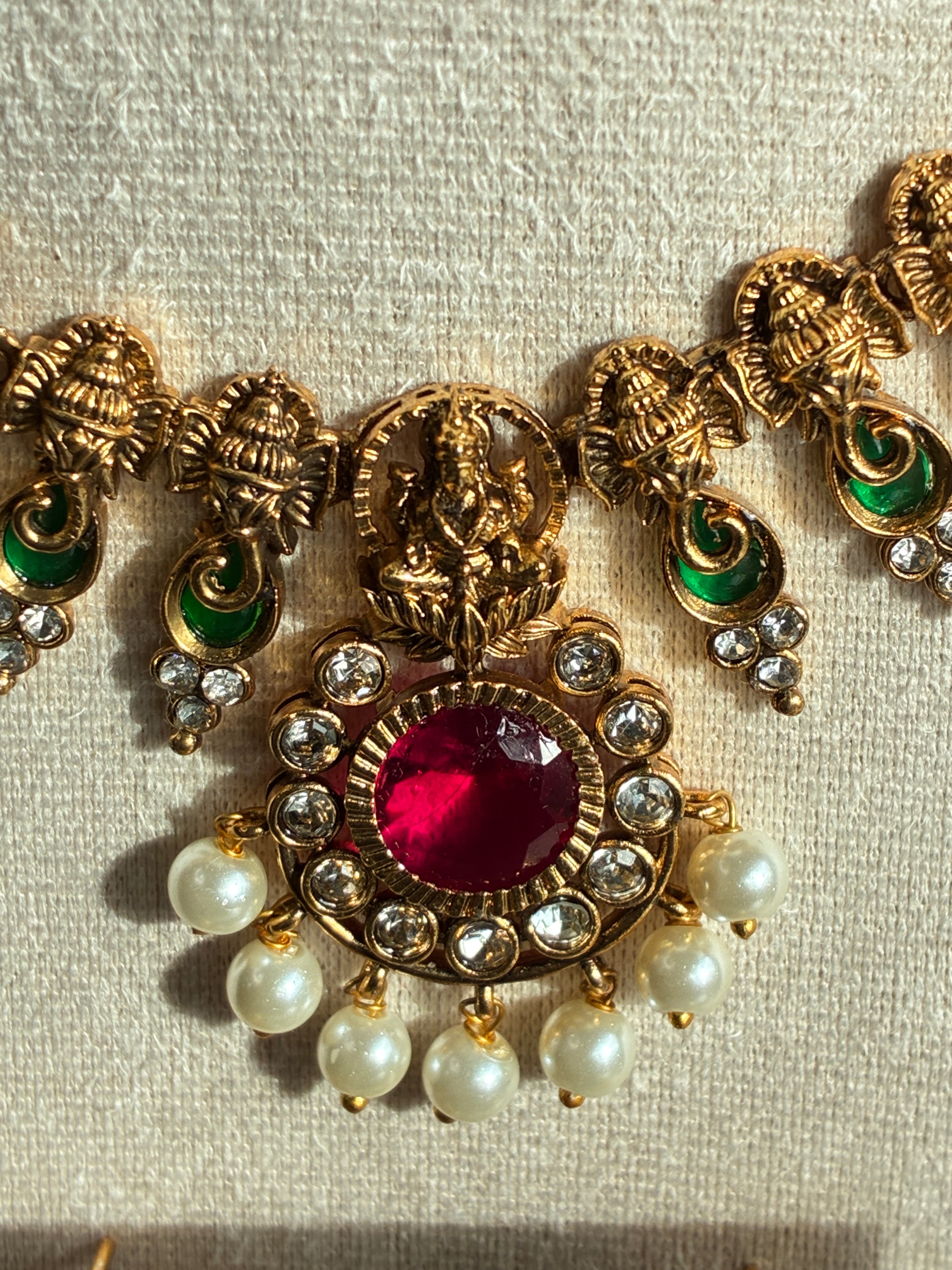Ganga Traditional Necklace – South Indian Temple Style Jewelry