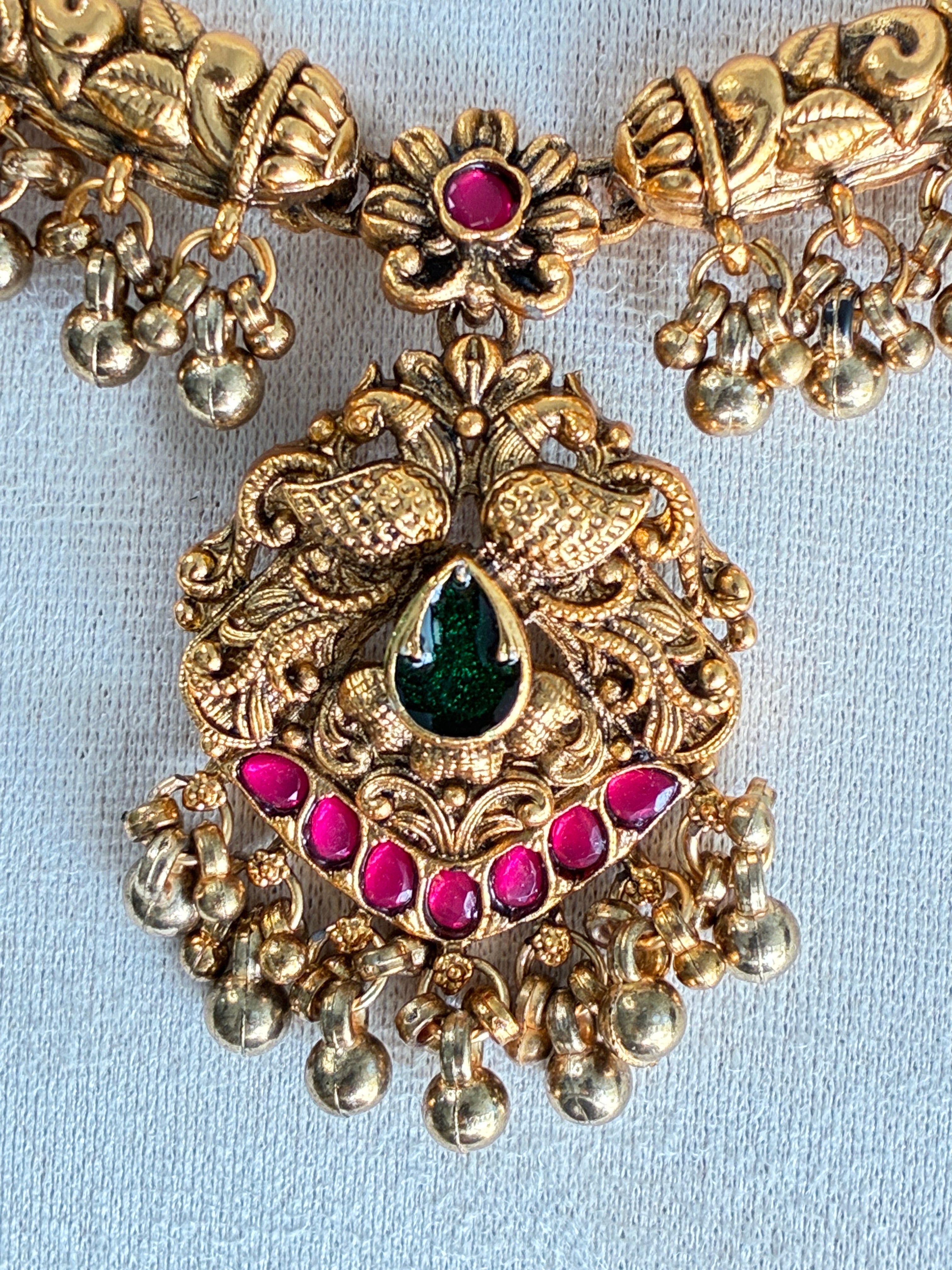 Lavanya Traditional Necklace – South Indian Temple Style Jewelry