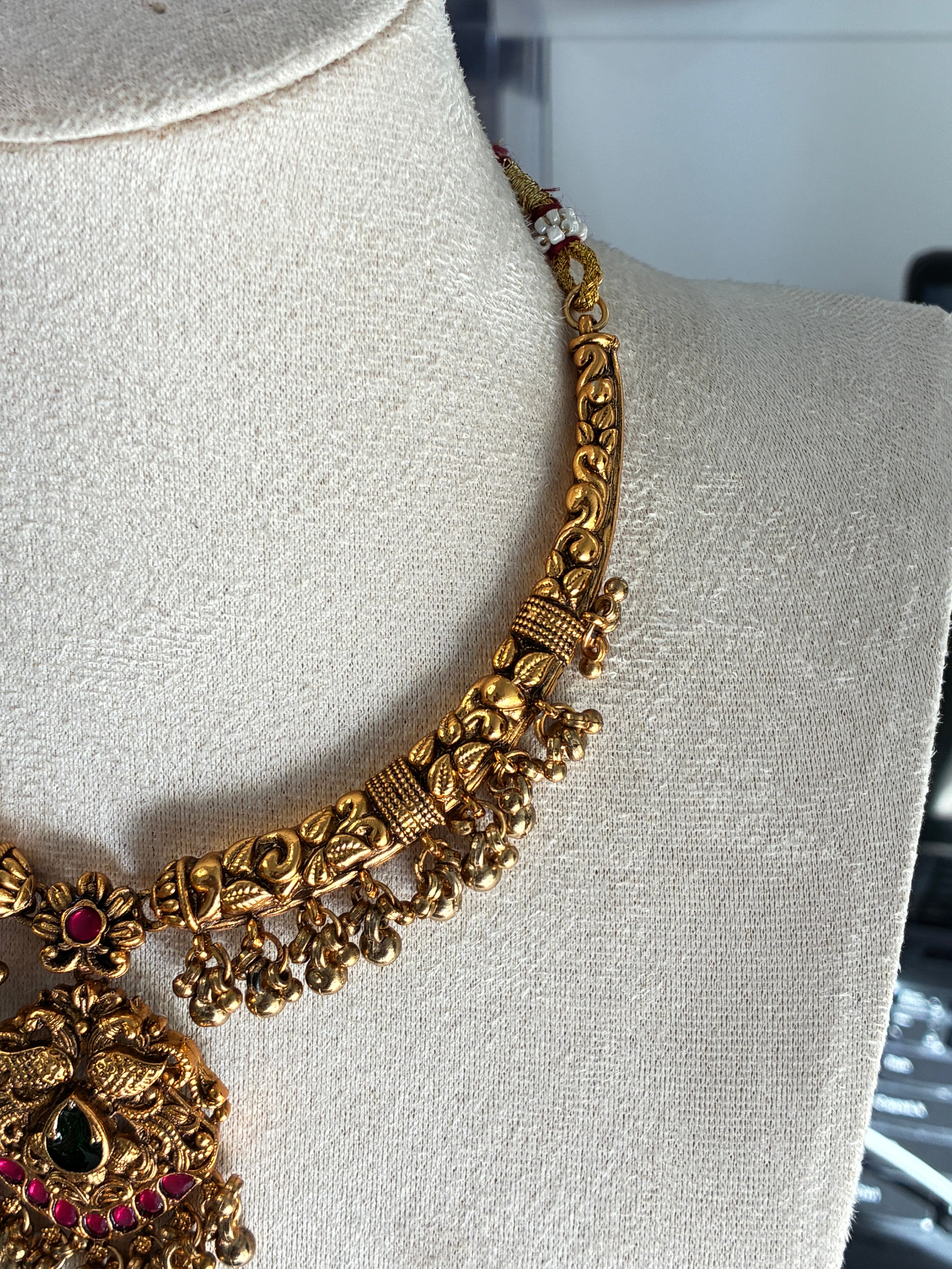 Lavanya Traditional Necklace – South Indian Temple Style Jewelry