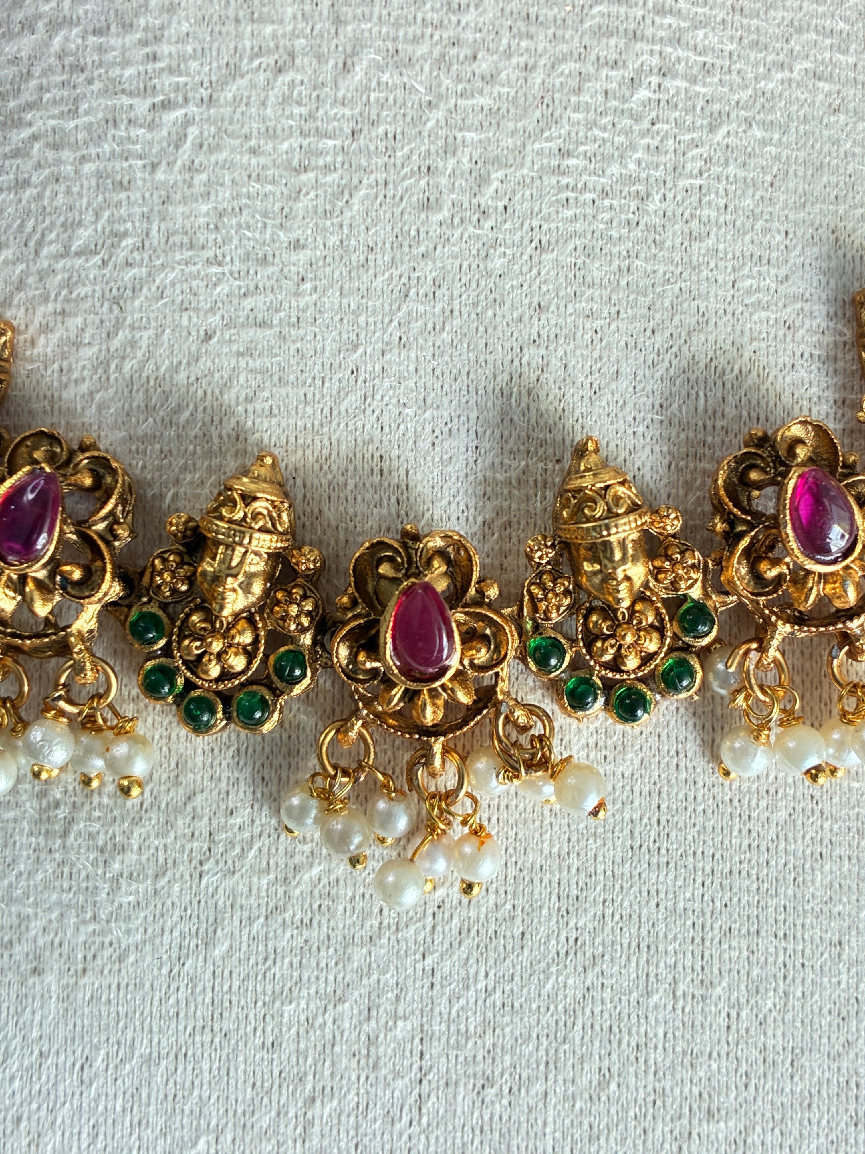 Venkata Traditional Necklace – South Indian Temple Style Jewelry
