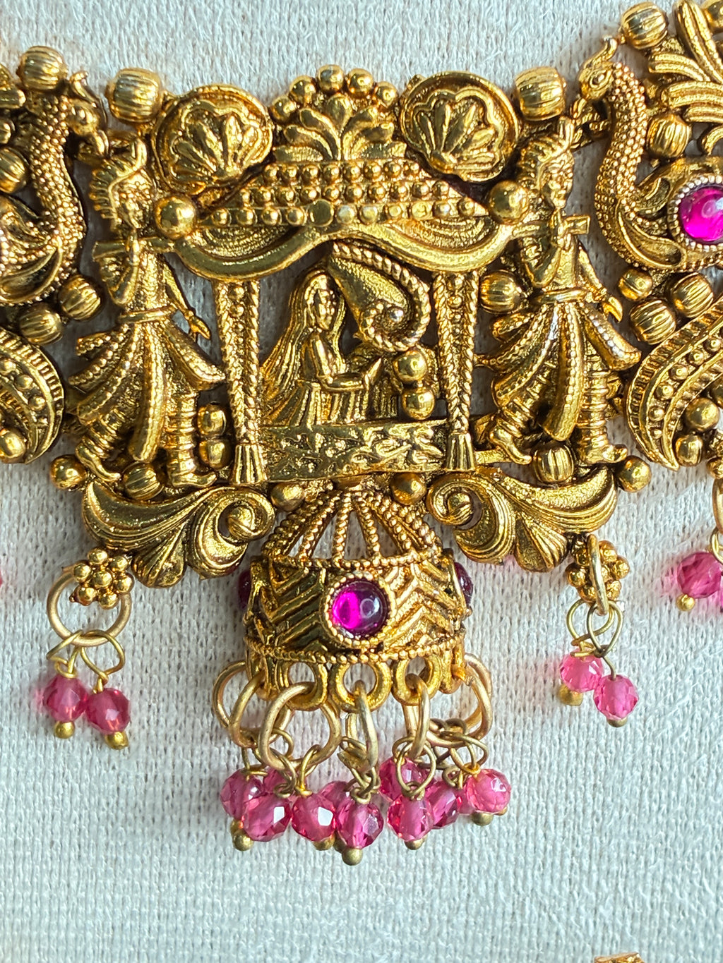 Deeptijaya Mala – Traditional South Indian Temple Jewelry Necklace