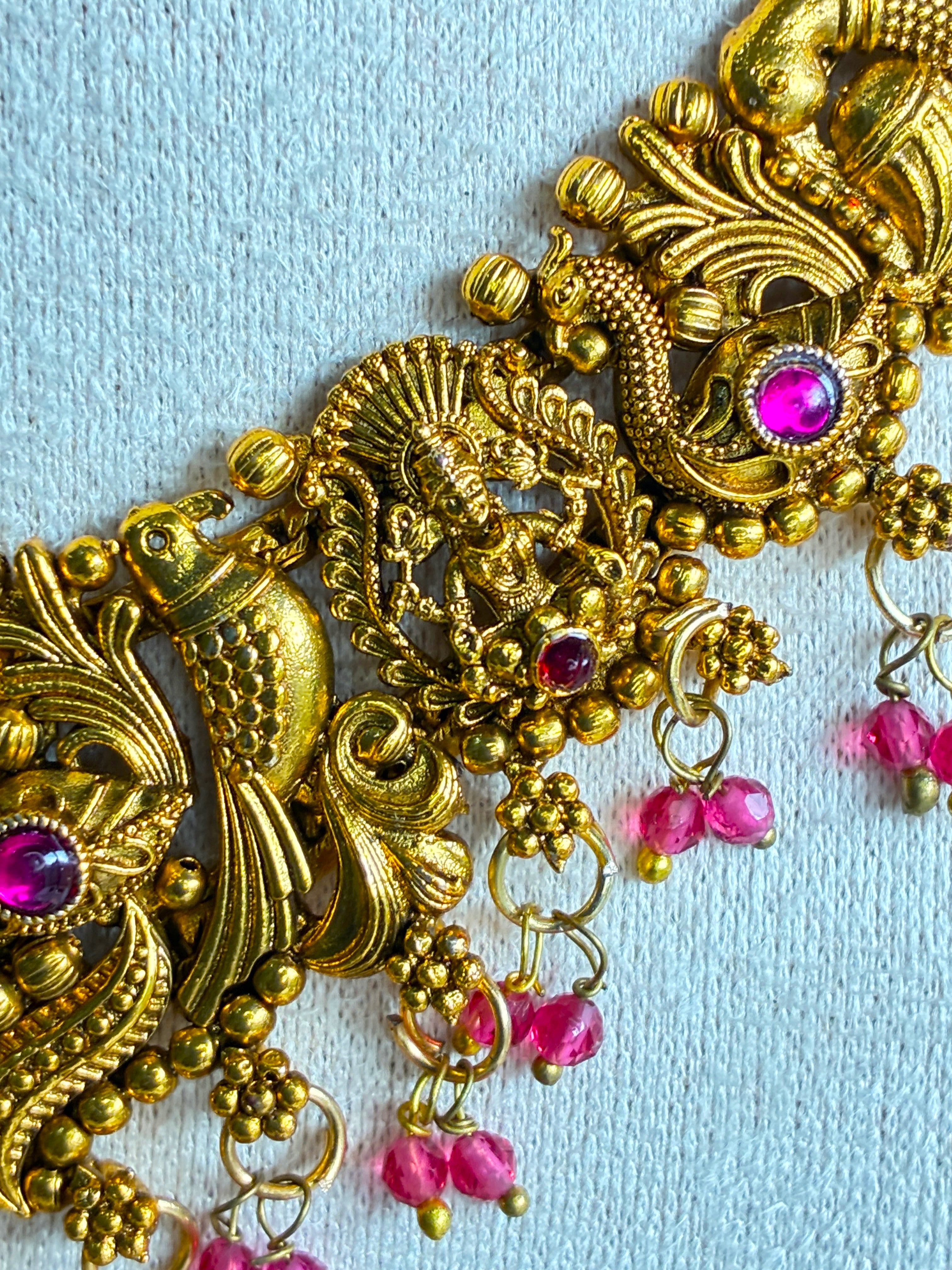 Deeptijaya Mala – Traditional South Indian Temple Jewelry Necklace