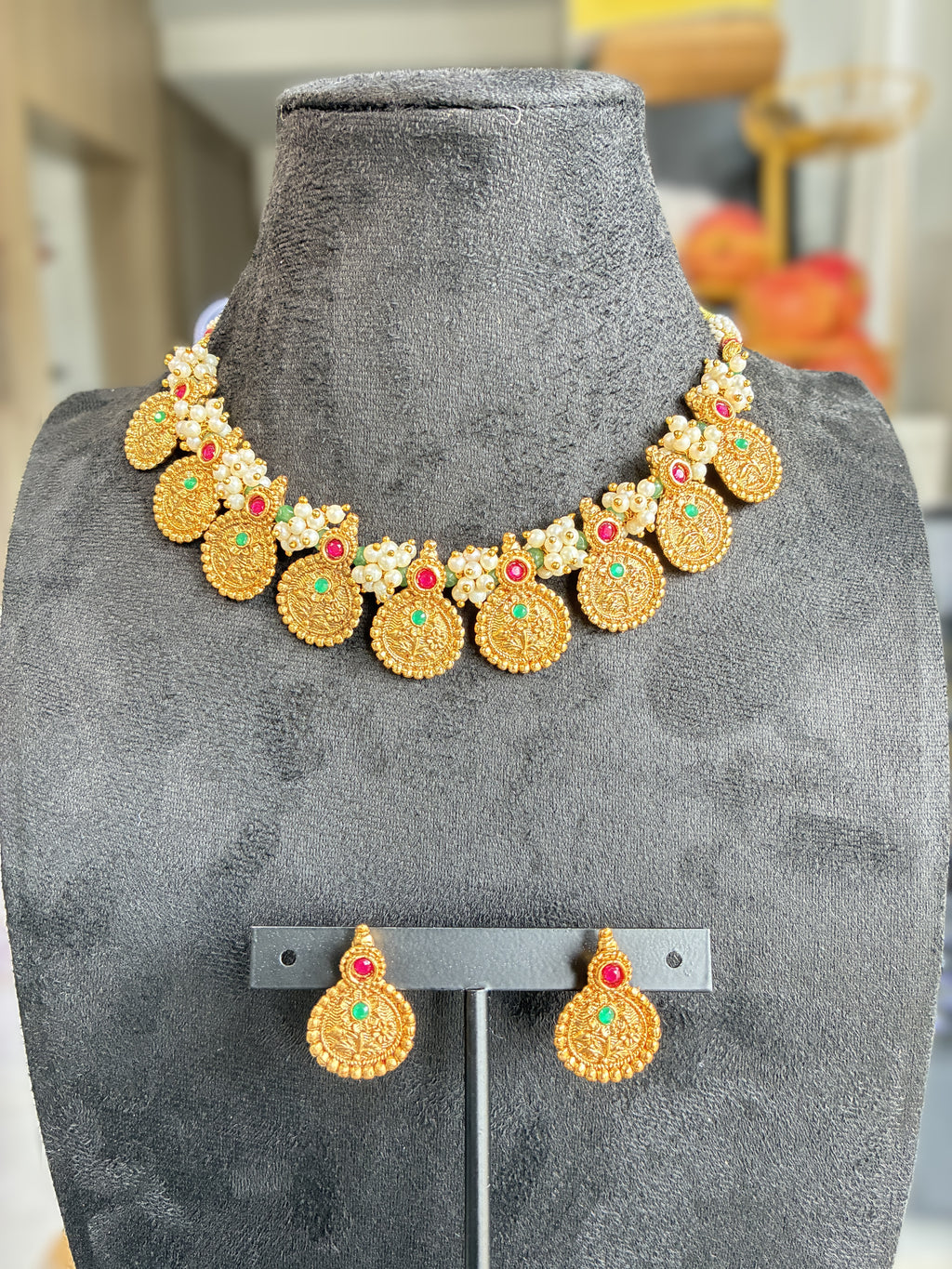 Kanchi Kasu Mala Necklace – Gold Plated Traditional South Indian Jewellery