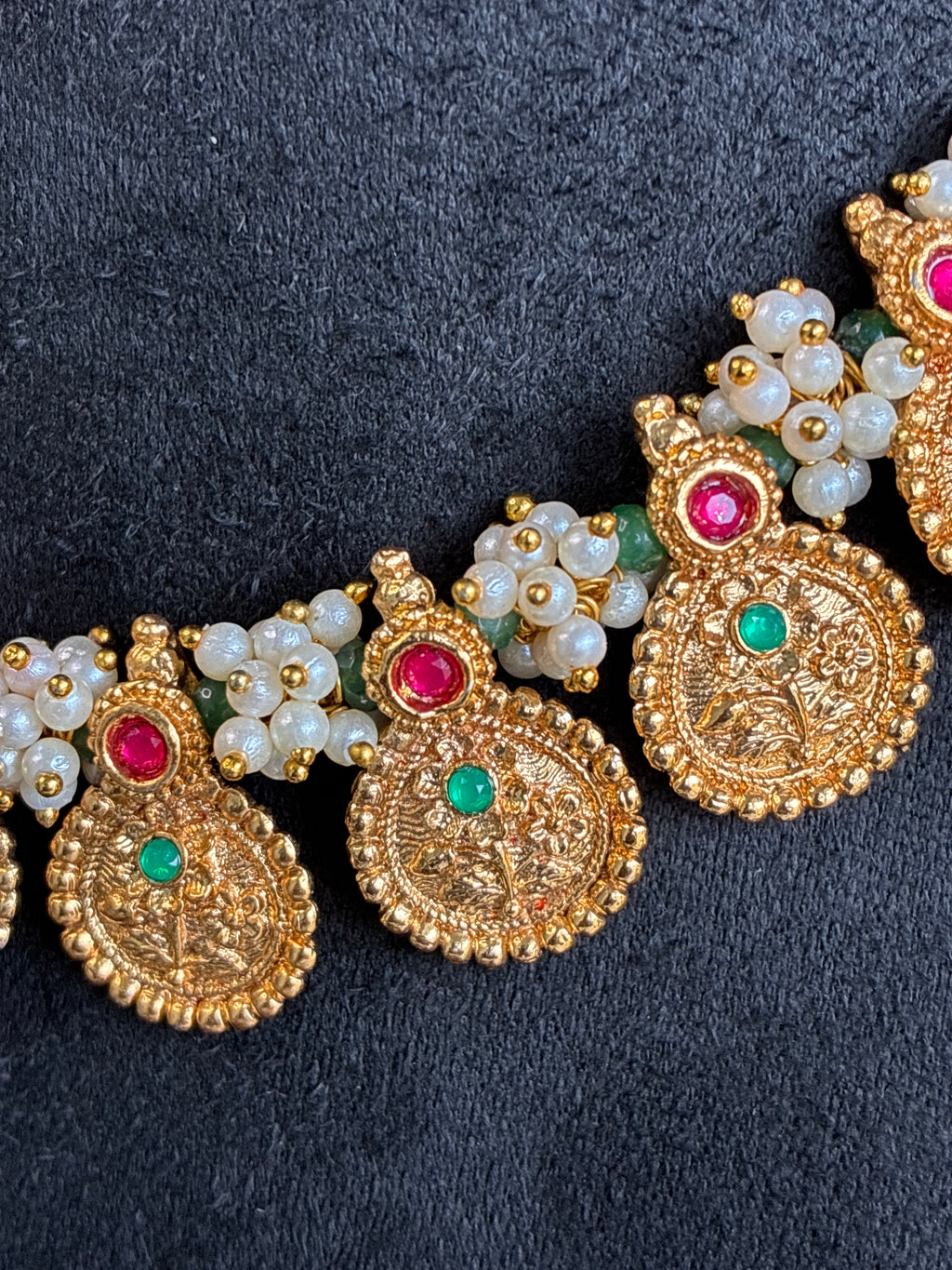 Kanchi Kasu Mala Necklace – Gold Plated Traditional South Indian Jewellery