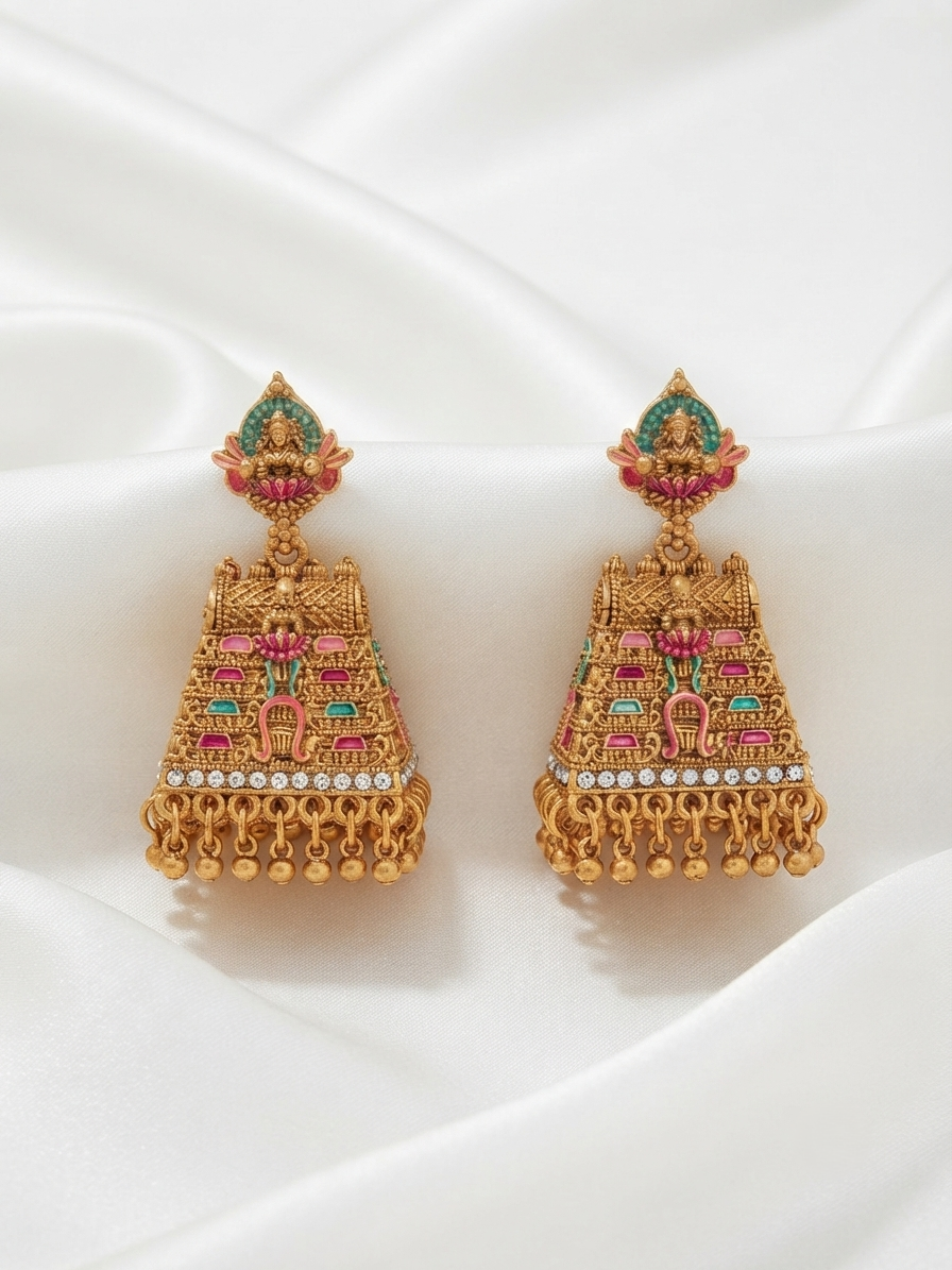 Meenakhari Temple Earring Model-01