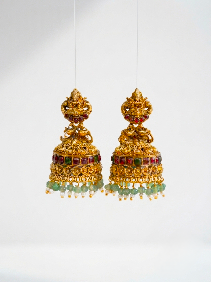 Mohini Earrings – Traditional Temple Style Ethnic Jewelry