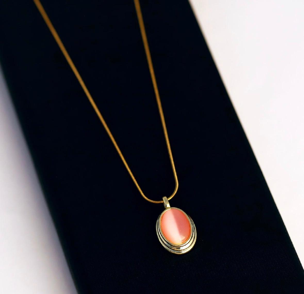 22k Gold-Plated Fancy Chain Pendant – Unique Design