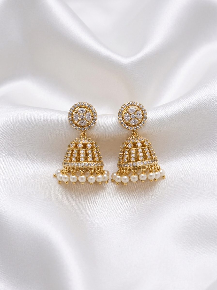 Nila Earrings – Traditional Ethnic Temple Style Jewelry