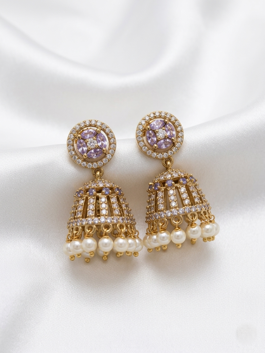 Nila Earrings – Traditional Ethnic Temple Style Jewelry