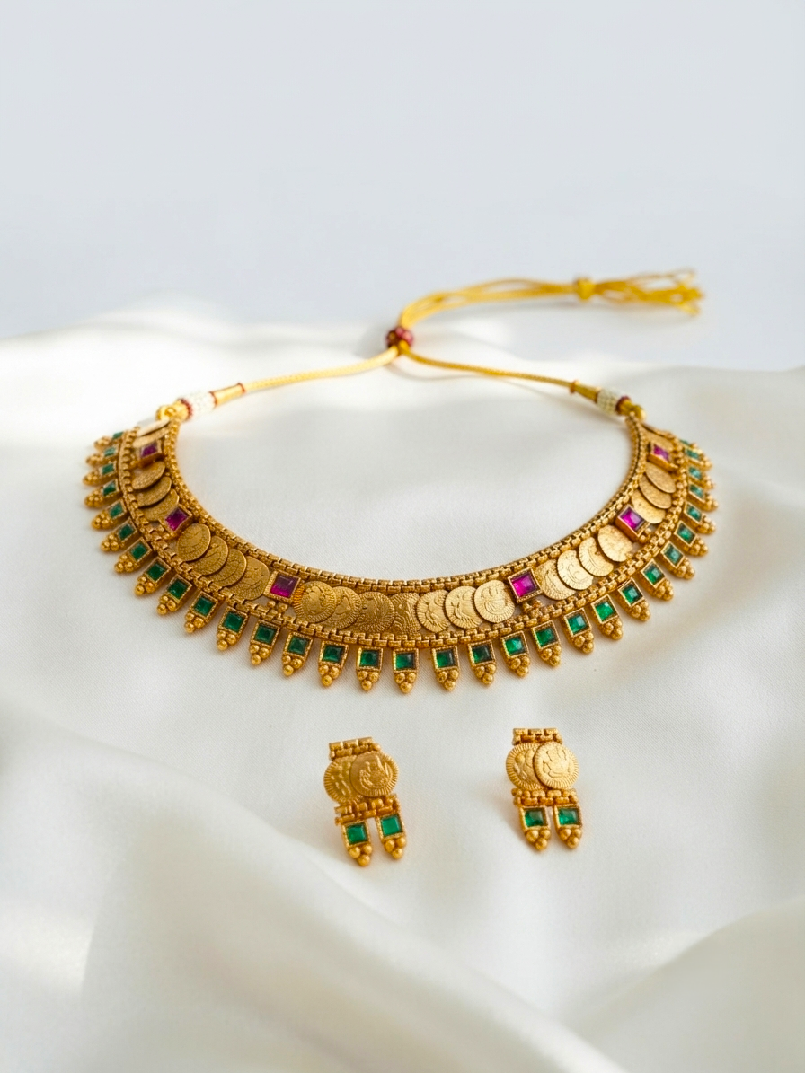 Ponnu Kasu Mala Necklace – Kerala Traditional Jewelry