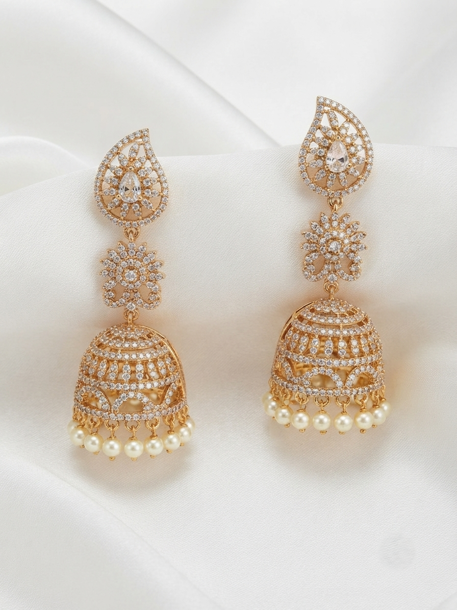 Shubha Earrings – Gold Plated Traditional Indian Jewellery