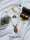 Palakka Pendant Chain Red