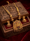 Traditional Lakshmi Pendant Necklace – Ethnic Festive Jewelry