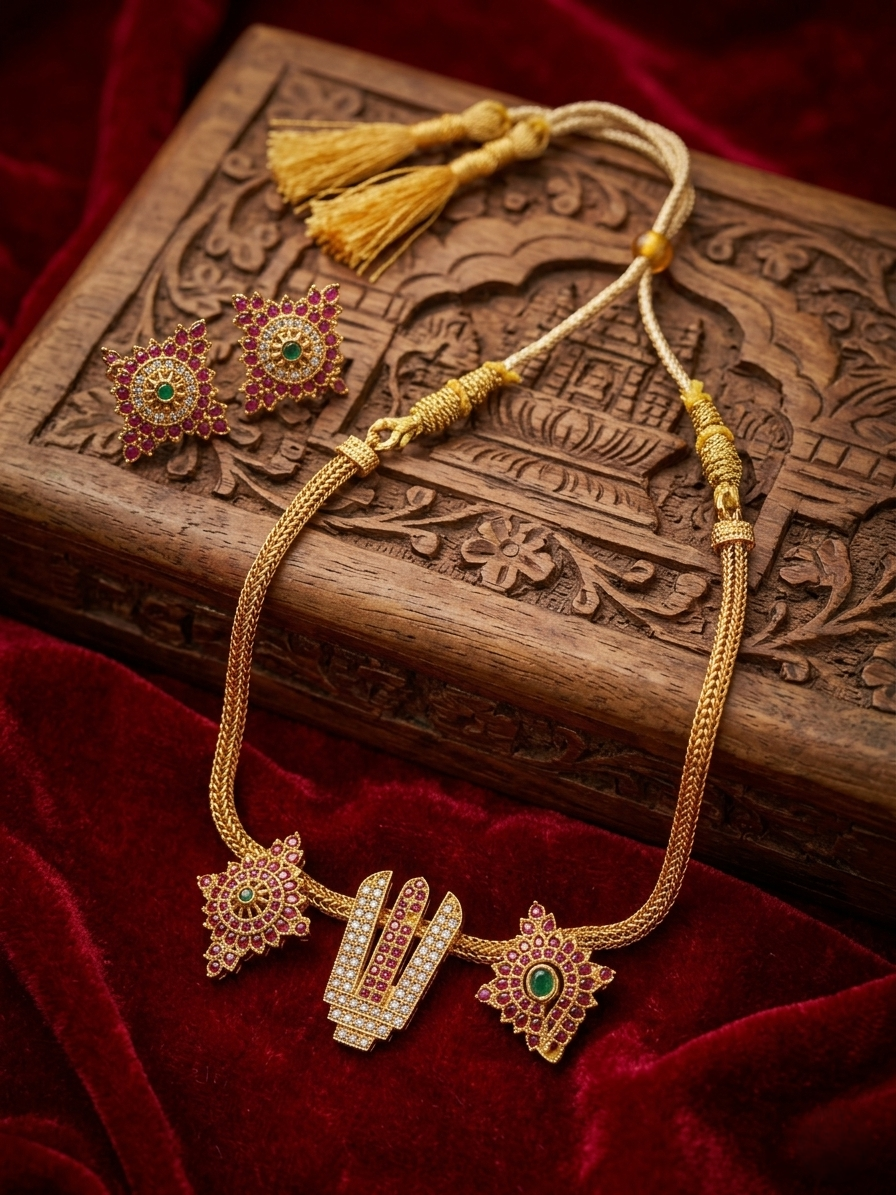 Venkata temple necklace