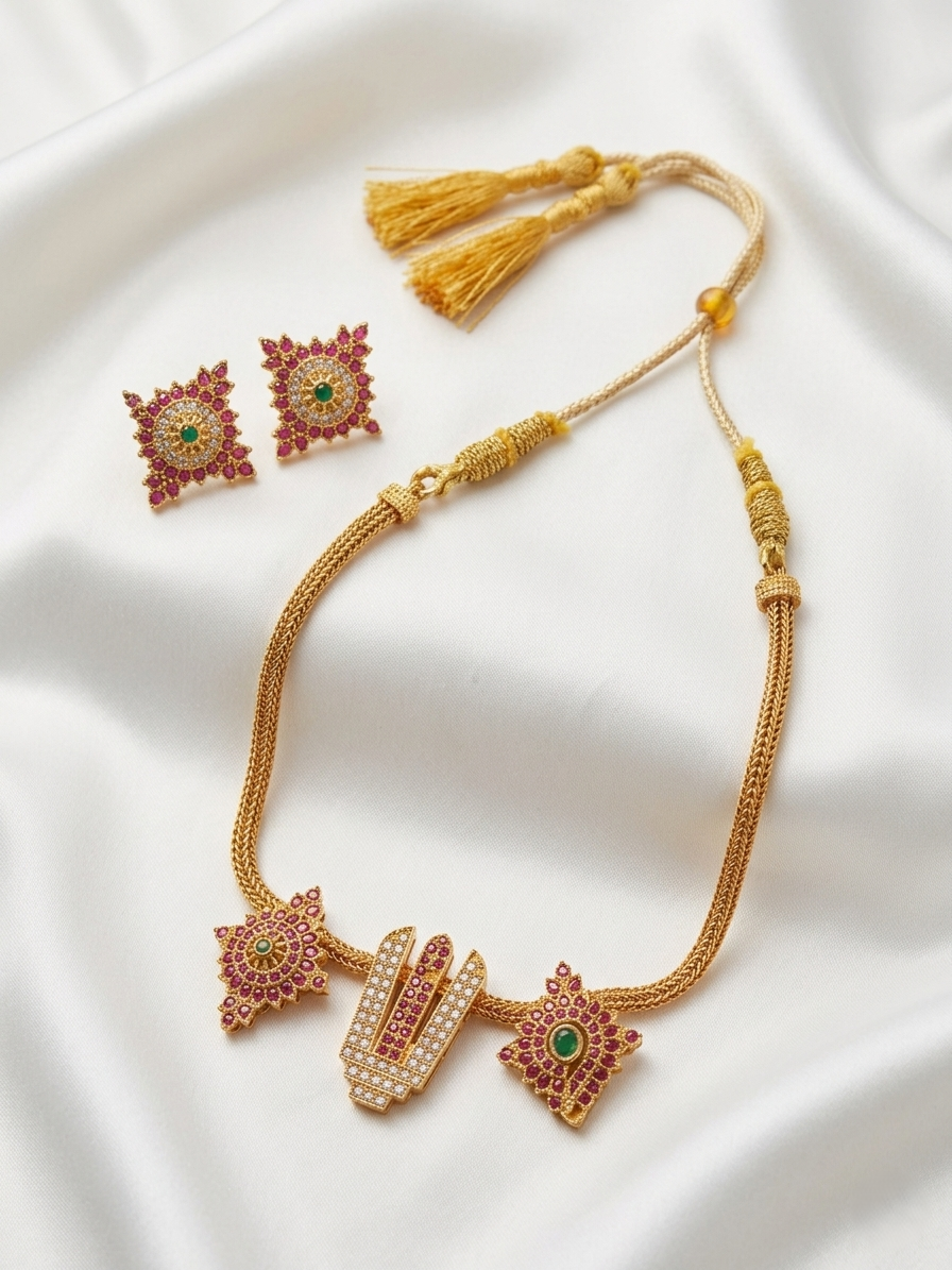 Venkata temple necklace