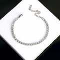 22K Gold Plated Anti-Tarnish Stainless Steel Double Chain Bracelet | Antique Design with Mixed Size Stones | Adjustable 16–21cm