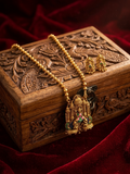 Bhargavi Necklace and Earrings Set – Traditional Temple Jewelry