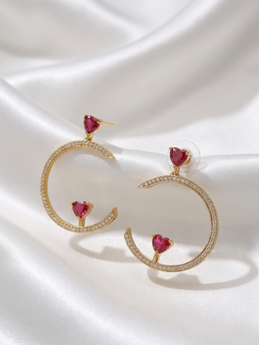 Chandra Earrings – Crescent Moon Inspired Elegant Jewelry