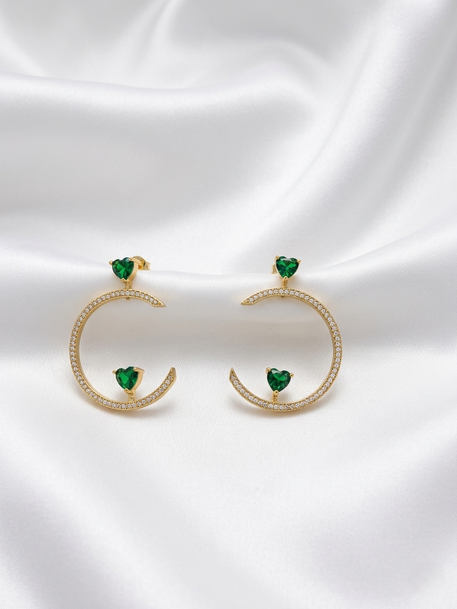 Chandra Earrings – Crescent Moon Inspired Elegant Jewelry