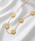 Clover Style Anti Tarnish Necklace – Stainless Steel Lucky Charm Jewelry