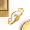 Floral & Oval-Shaped Bracelet – 22k Gold-Plated Stainless Steel