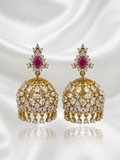 Manjari Earrings – Traditional Temple Style Ethnic Jewelry