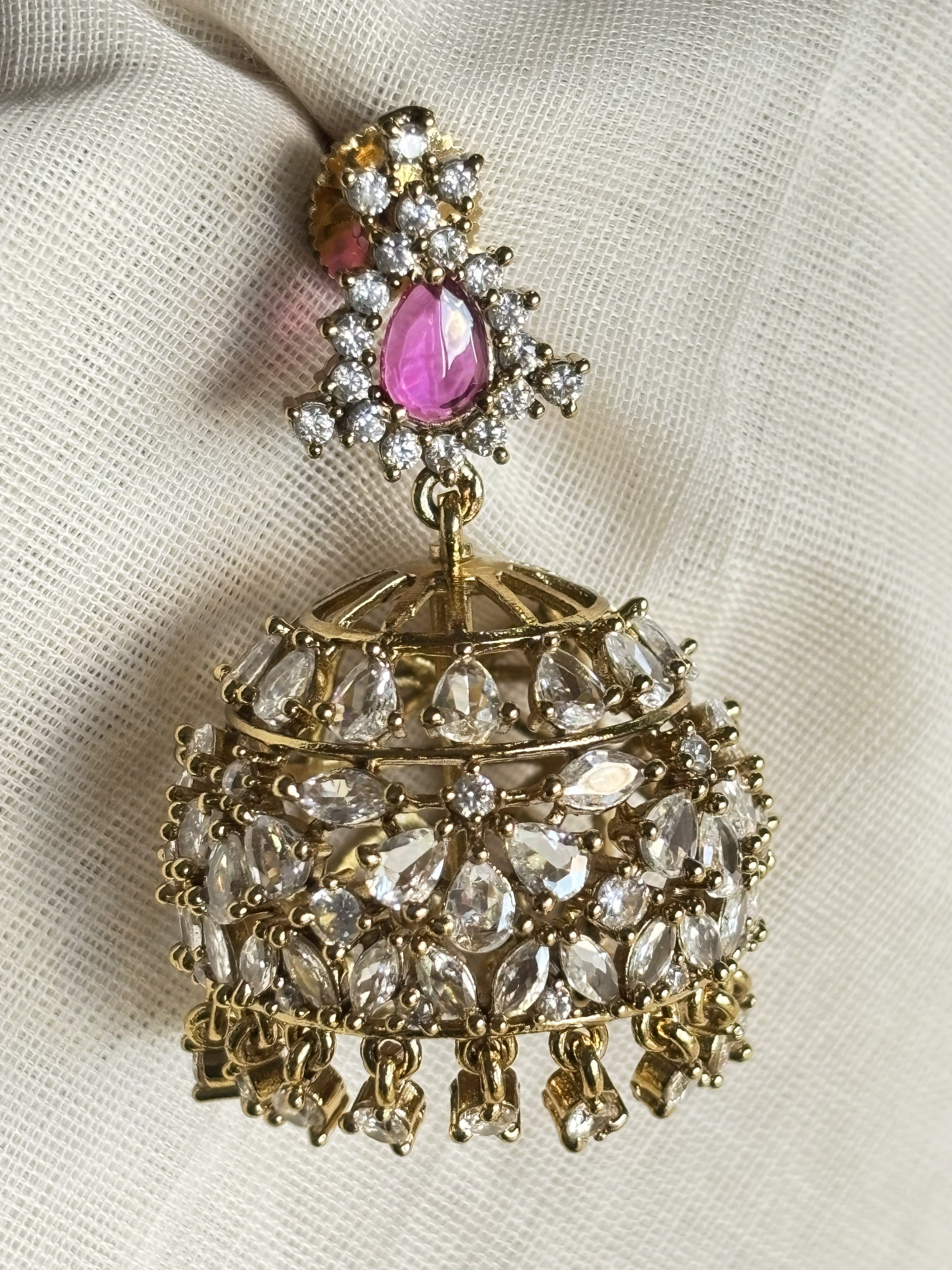 Manjari Earrings – Traditional Temple Style Ethnic Jewelry