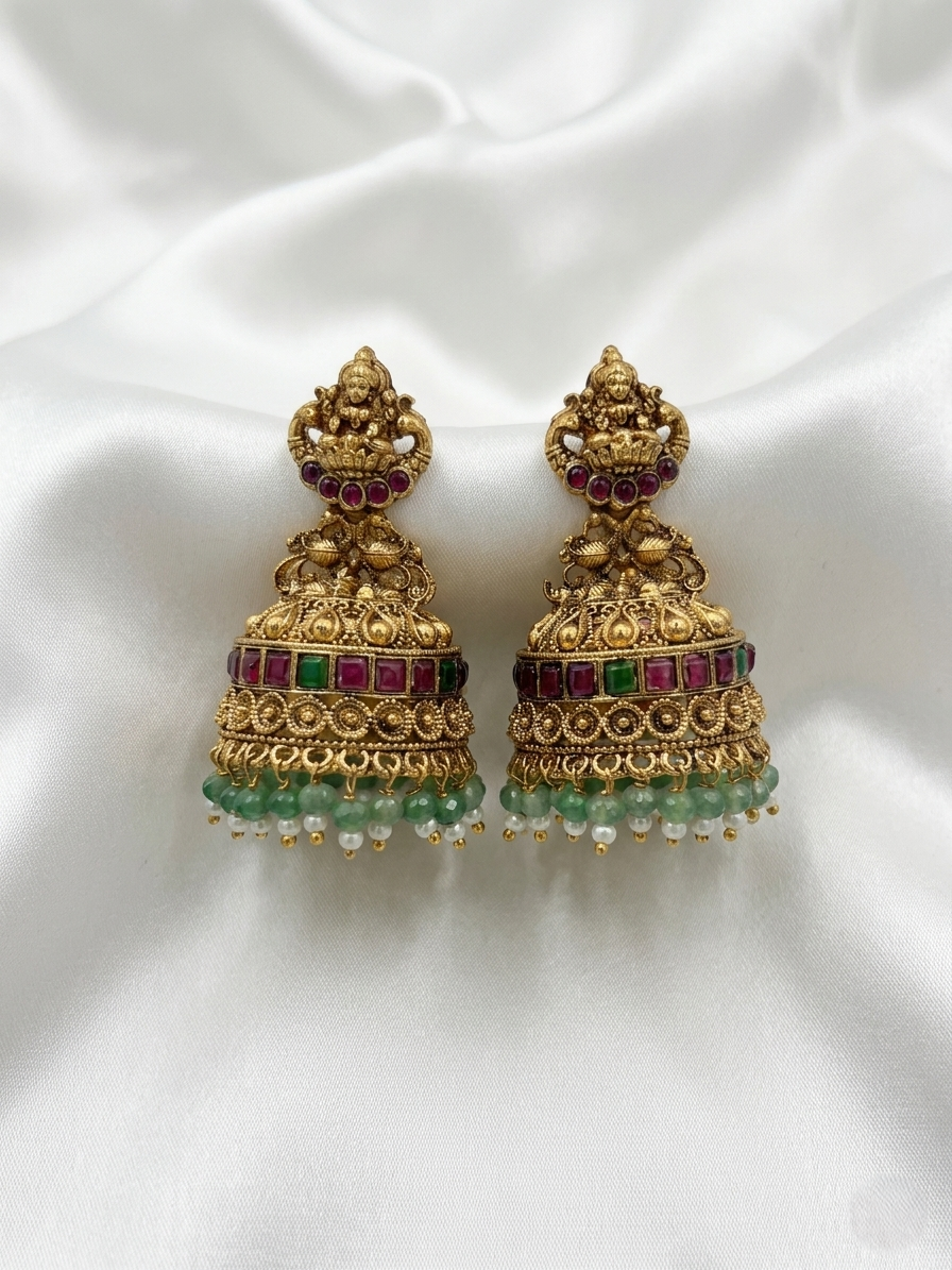 Mohini Earrings – Traditional Temple Style Ethnic Jewelry