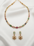 Multicolour Maurya Necklace – Traditional Ethnic Stone Jewelry