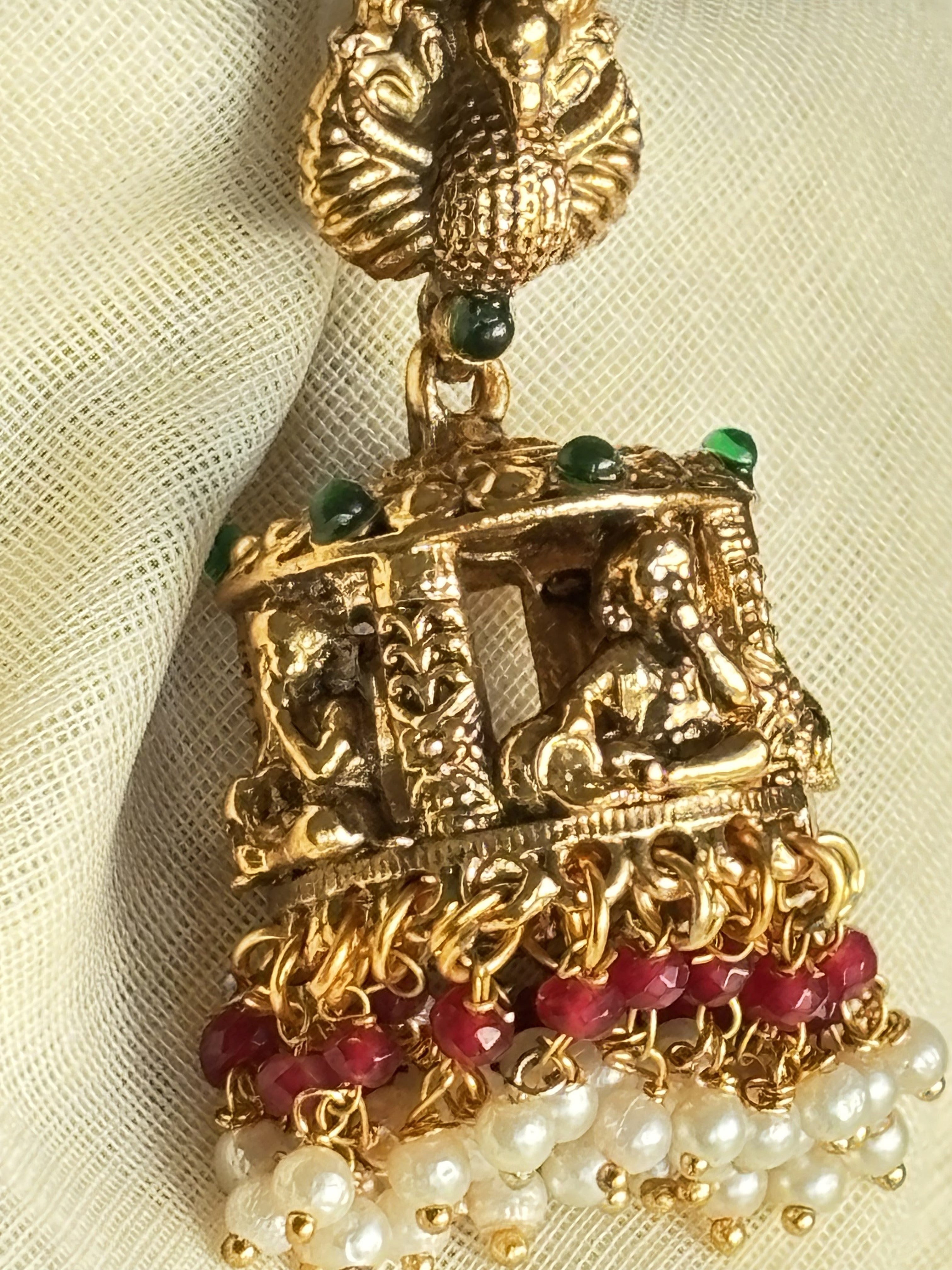Bal krishna Earrings – Traditional Temple Style Ethnic Jewelry