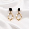 Oval Anti Tarnish Earrings – Stainless Steel Elegant Jewelry
