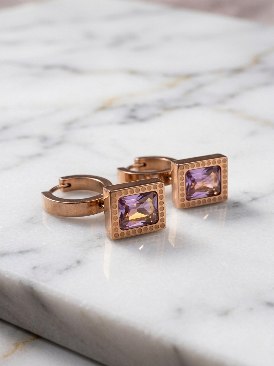 Rose Gold Anti-Tarnish Waterproof Earrings