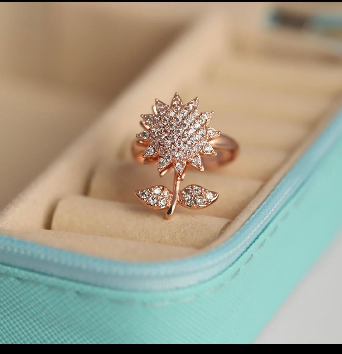 Flower Ring – Anti Tarnish Stainless Steel Elegant Jewelry