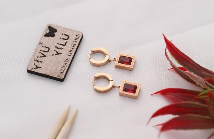 Rose Gold Anti-Tarnish Waterproof Earrings