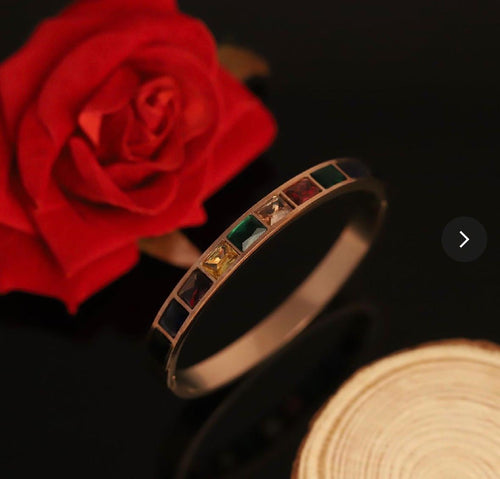 18K Gold-Plated Stainless Steel Rose Gold Bracelet – Anti-Tarnish & Waterproof