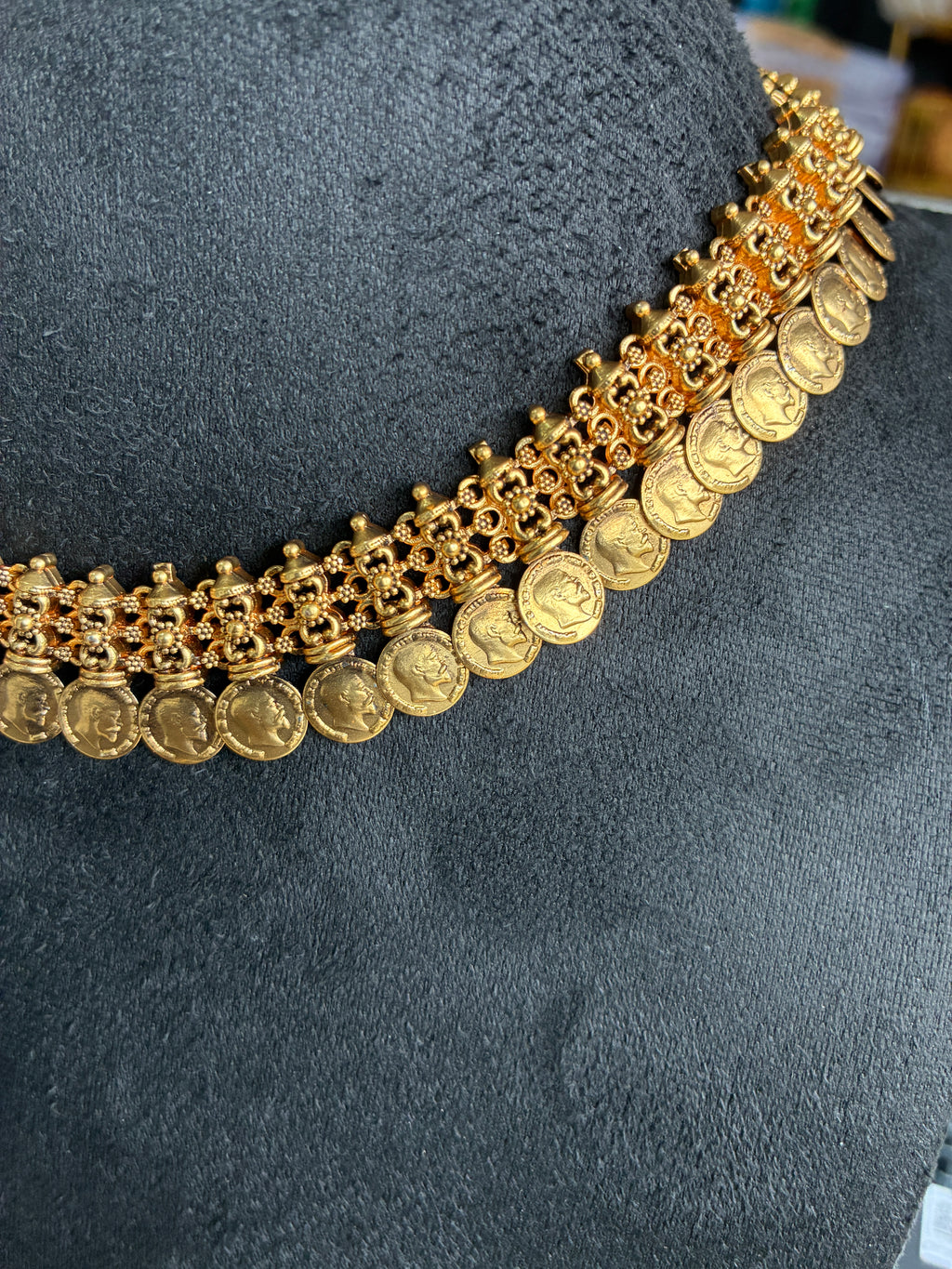 Royal Coin Necklace & Earrings