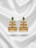 Thiruvathira Temple Earrings – South Indian Ethnic Jewelry